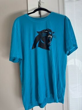 Carolina Panthers Teal Logo T-Shirt - Nike Dri Fit Men's Short Sleeve